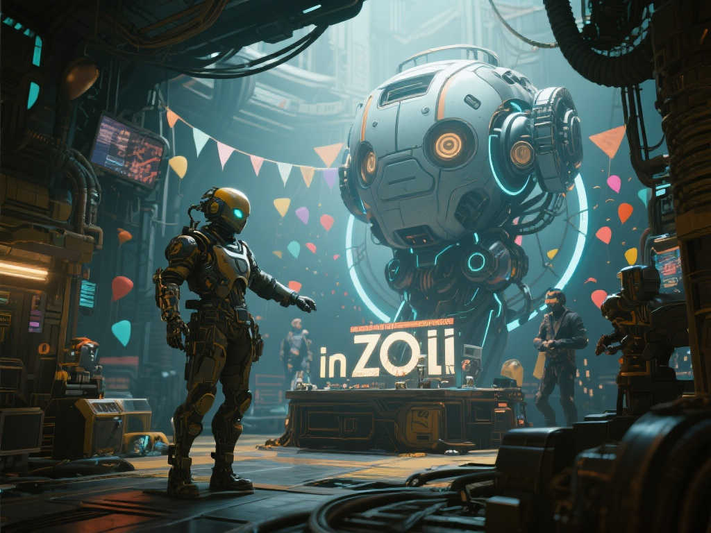 《原子之心》贺《inZOI》上线：女机器人与无脸猫的奇妙相遇！