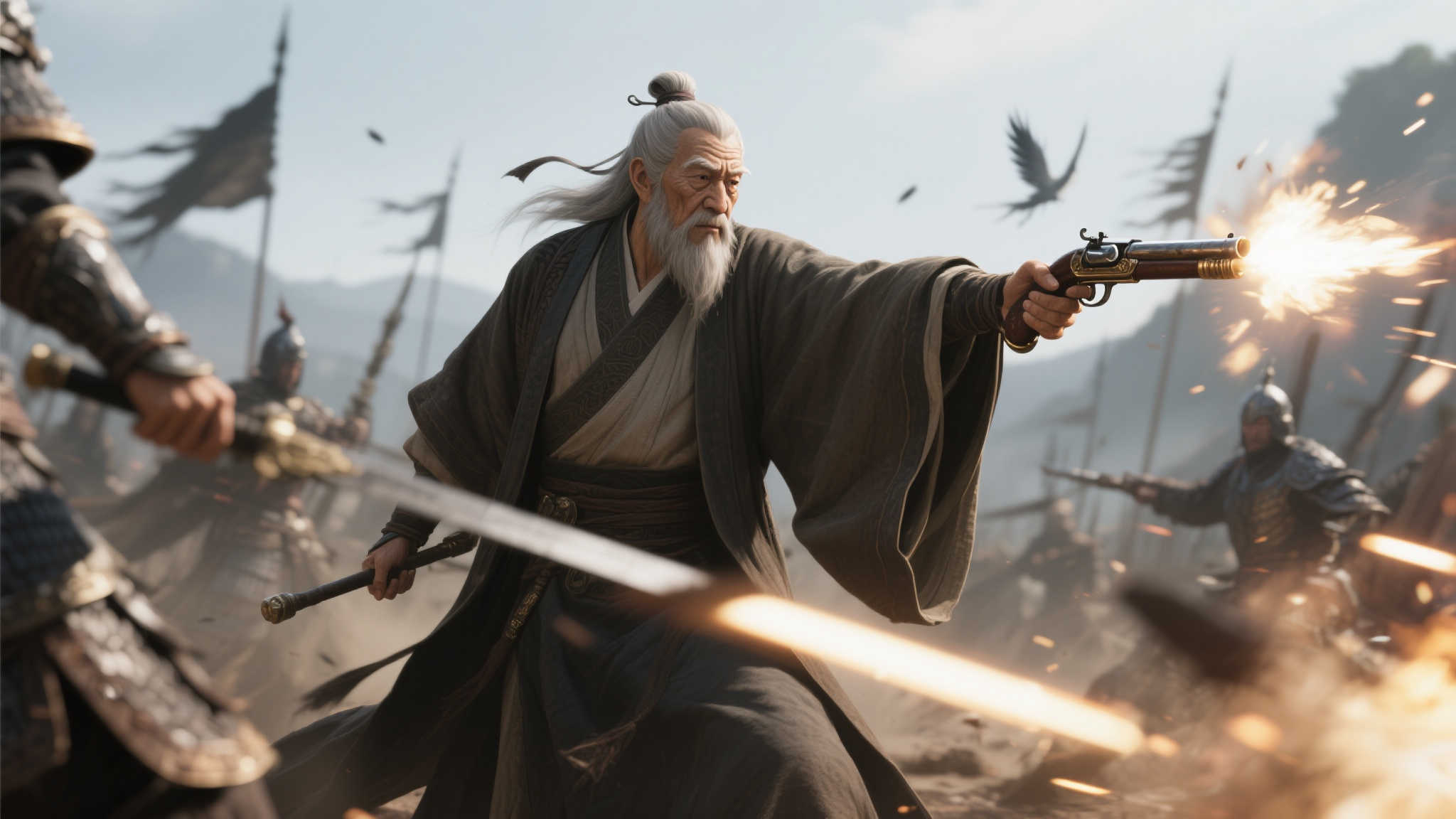 《明末：渊虚之羽》试玩揭秘：赵云化身Boss？神秘老人身份引猜测